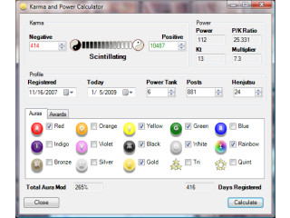 Karma and Power Calculator